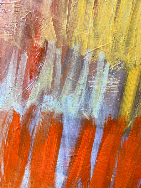 Abstract Expressionist Painting Title: Scream Without Making a Sound