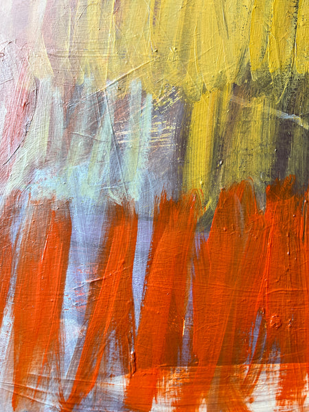 Abstract Expressionist Painting Title: Scream Without Making a Sound