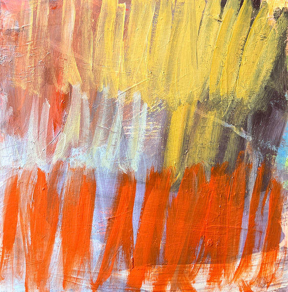 Abstract Expressionist Painting Title: Scream Without Making a Sound