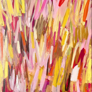 Abstract expressionist painting by Brenna Giessen