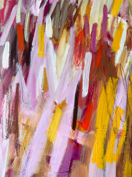 Abstract expressionist painting by Brenna Giessen