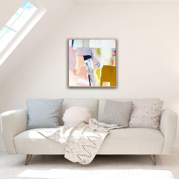 Abstract Contemporary Painting by Brenna Giessen - Title: Long Story Short