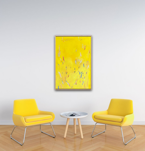Contemporary abstract painting- Title: Beacon