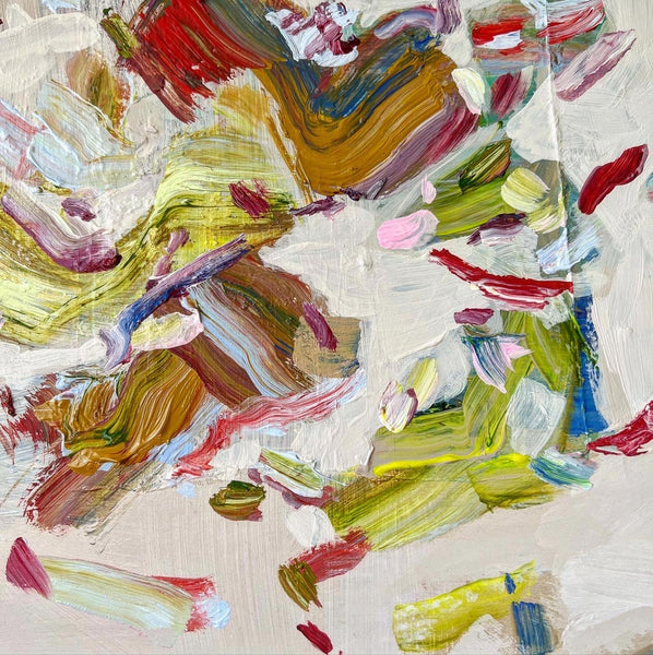 Abstract painting by Brenna Giessen - Title: Tricks up my Sleeve